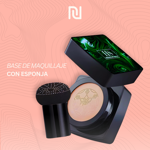 Base de maquillaje con esponja